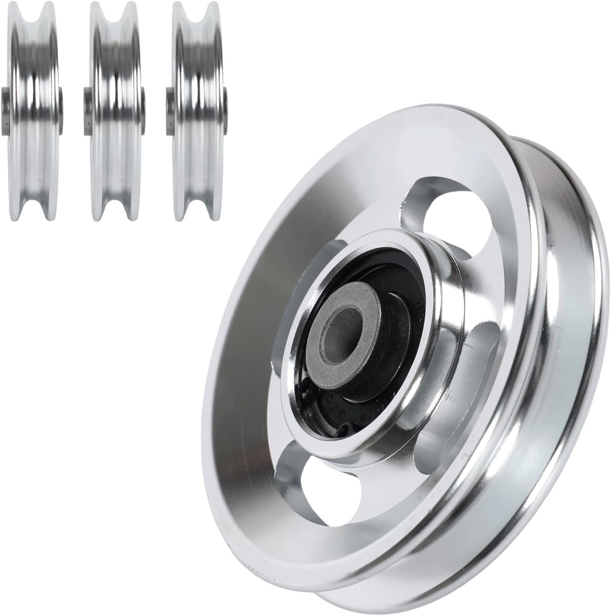 SnelShoppen - Rope Roller 90 mm - 8 Plastic Pulley - Fitness Lat Pulley - Power Station Onderdeel - Duurzaam en Lichtgewicht - Voor Sportapparatuur en