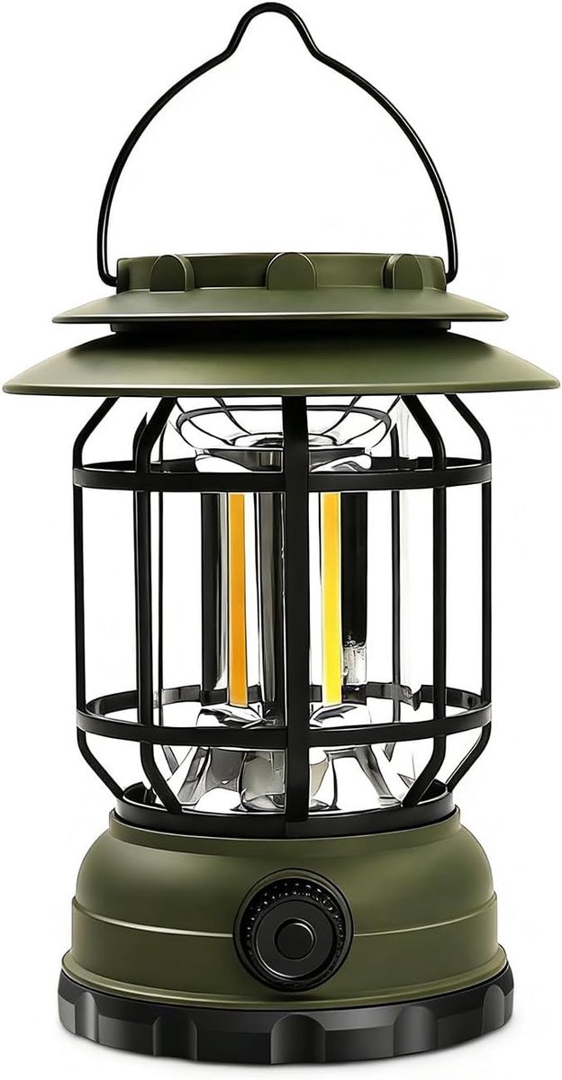 SnelShoppen - Elektrische Campinglantaarns YYS27 - Oplaadbare LED Lantaarn - Waterdicht - Ideaal voor Camping, Tuin, Feest en Buitenactiviteiten - 1 S