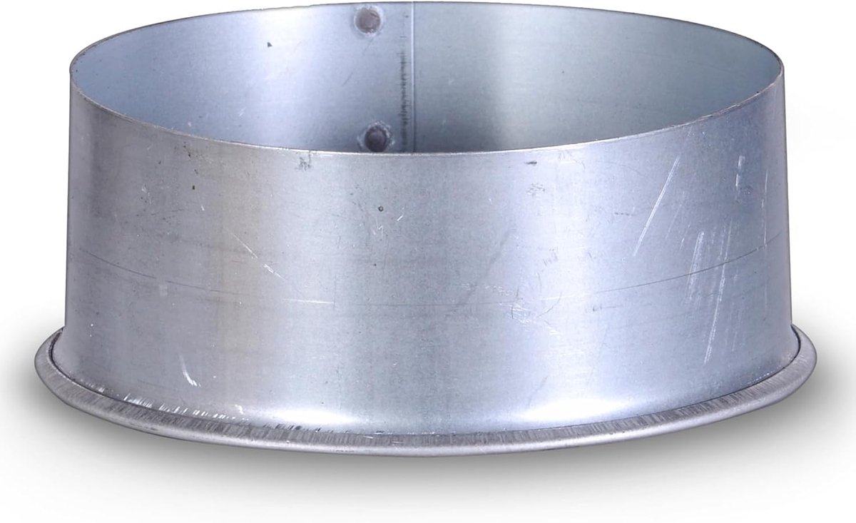 SnelShoppen - FIREFIX A120/K FAL Stove Tube Wanddoorvoer Cover Ø 120 mm - 0.6 mm Dikke Kachelbuizen, Zilver, Stalen Kachelaansluiting