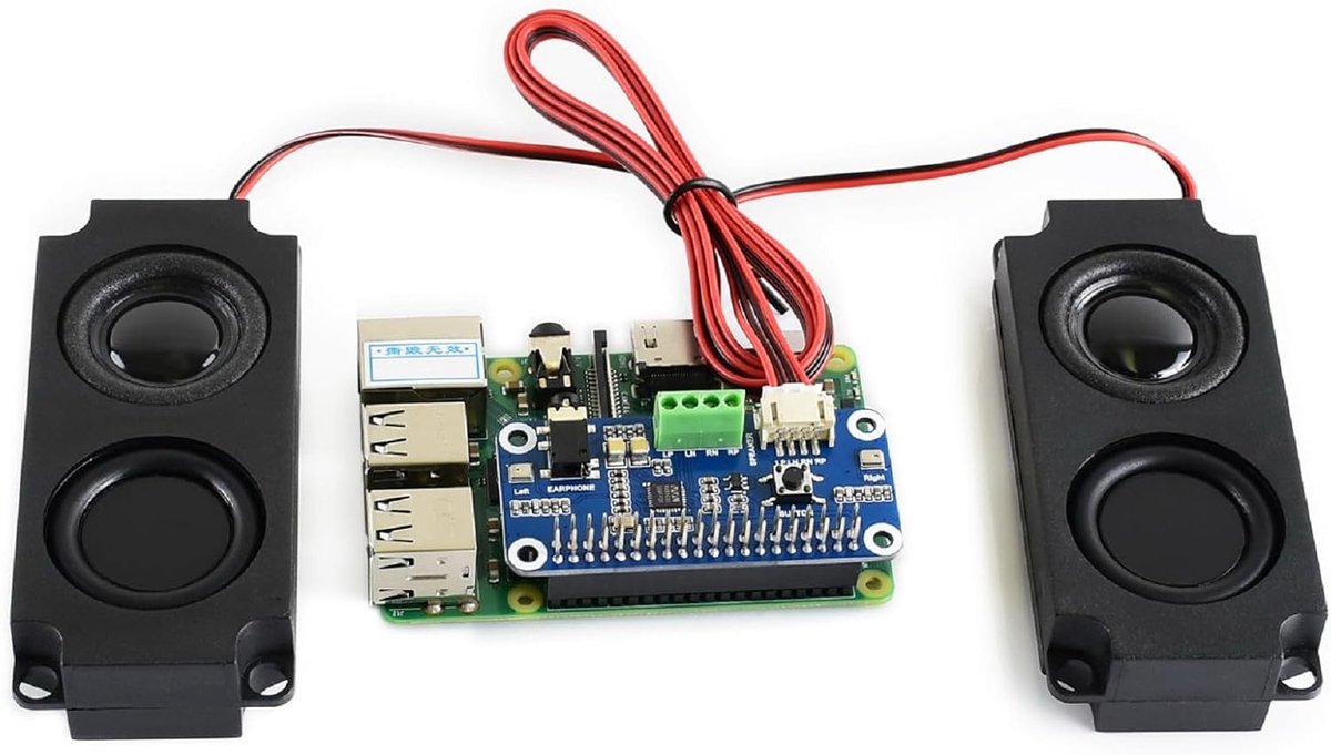 SnelShoppen - WM8960 Hi-Fi Geluidskaart HAT voor Raspberry Pi 5/4B/3B+/3B/Zero 2W - Stereo Encoding/Decoding - Lage Vermogen - Speel/Record Muziek Dir