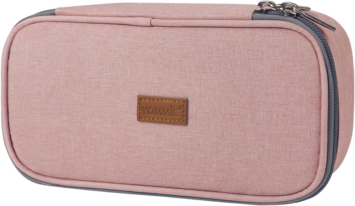 SnelShoppen - Grote Etui voor Meisjes en Tieners - XXL Pennenbak met Duidelijke Indeling, Veel Ruimte voor Pennen, Schaar, Liniaal, en Meer - Perfect