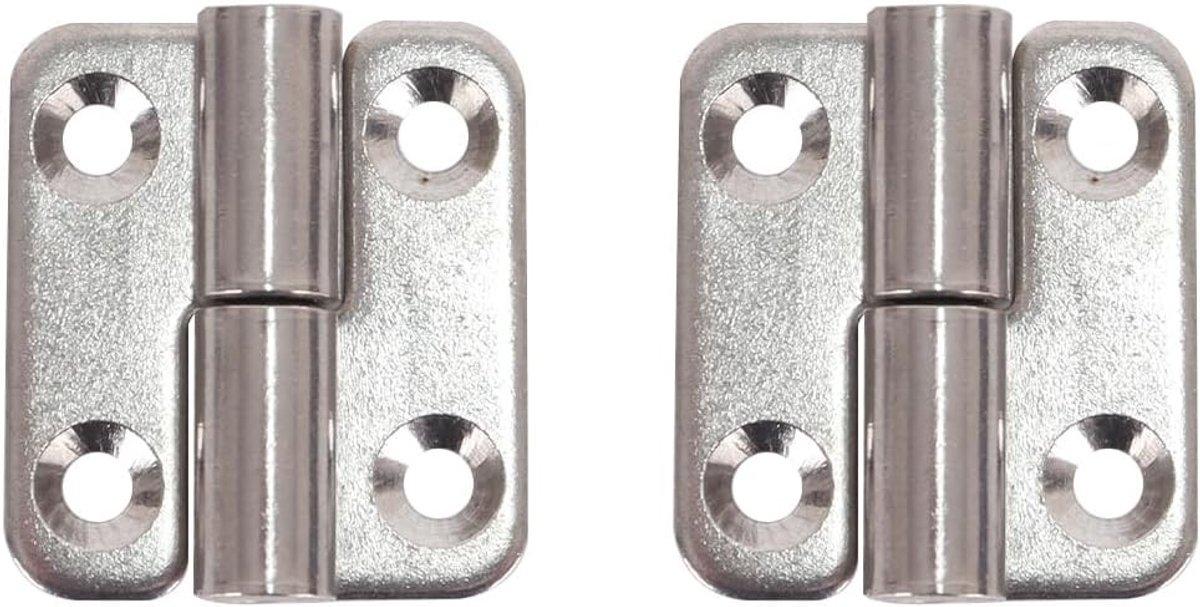 Verwijderbare scharnieren 1,5 inch van roestvrij staal, opvouwbaar en ideaal voor linkshandige gebruikers, 2 stuks