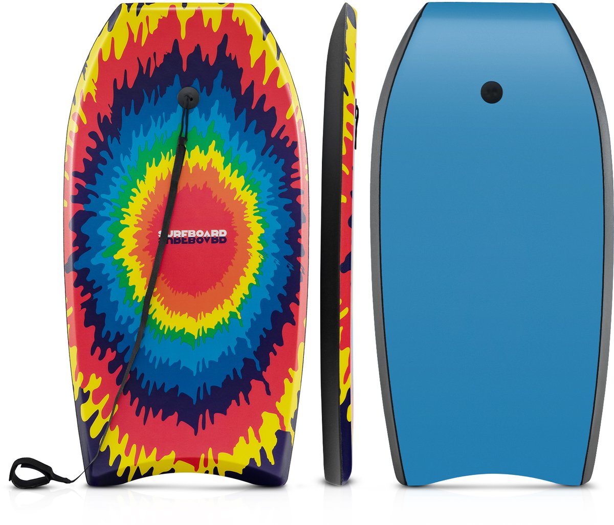 COSTWAY Bodyboard voor Kinderen, Surfplank met EPS-kern, XPE-dek, HDPE-onderkant & Polsbandje, Surfboard, Bodyboard