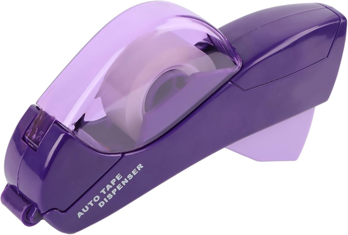 SnelShoppen - Automatische Tape Dispenser | Handheld Tape Cutter met 1 Rol Plakband | Perfect voor Kantoor, Creatief Werk, Verpakken, Cadeaus | Ergono