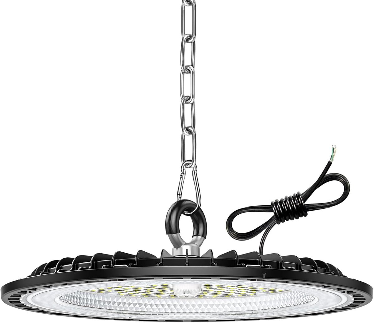 SnelShoppen - 150W UFO LED High Bay Light, 22500LM Indoor Ceiling Spotlights, 6000K Koel Wit, IP65 Waterdichte Industriële Lamp voor Garage, Werkplaat