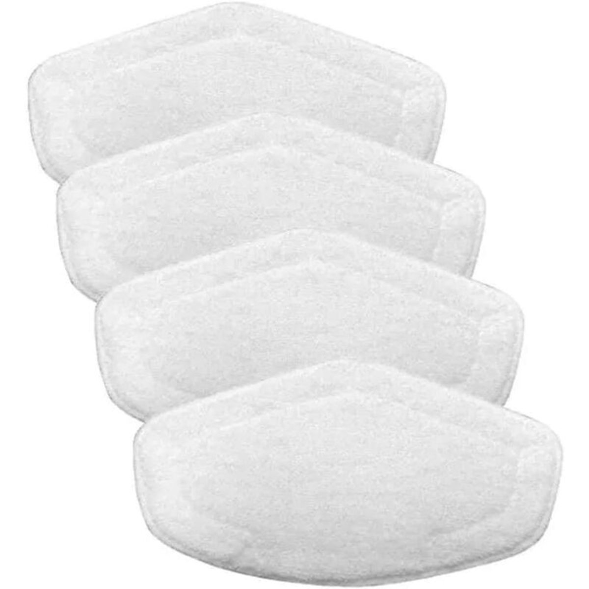 Vervangende borstelkoppengeschikt voor Polti Vaporetto Vaporforce dweilborstels, geschikt voor modellen zoals Smart 35Mop, Smart 40Mop, Smart 100, SV400Hygiene, SV420Frescovapor en SV440Double. (4 stuks)