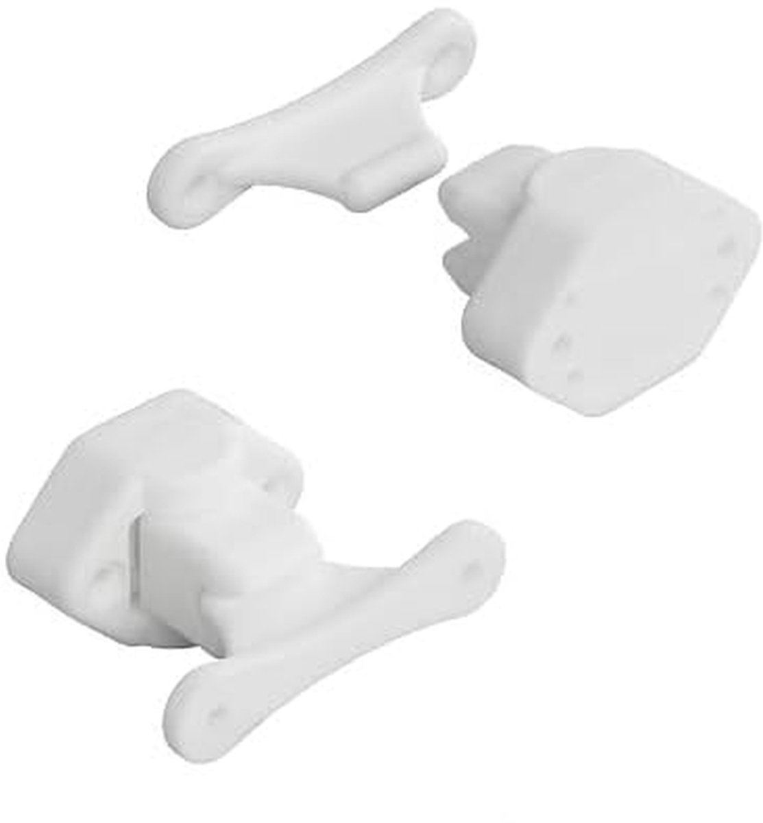 Deurvergrendelingen Set - Deurhouders - Camper Deuren Vast - Verstelbare Montage - 2 Stuks - Wit