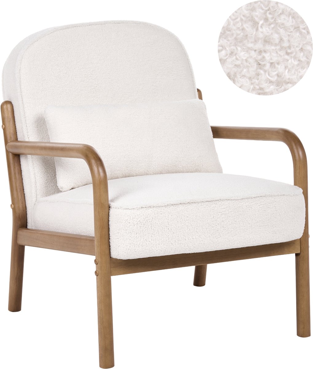 SELDE - Fauteuil - Off-white - Bouclé