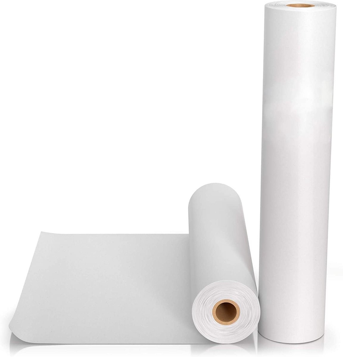 2 Stuks Witte Tekenpapier Rol van 25m, Geschikt voor Schilderen, Easel en Kunstprojecten (44cm x 25m)