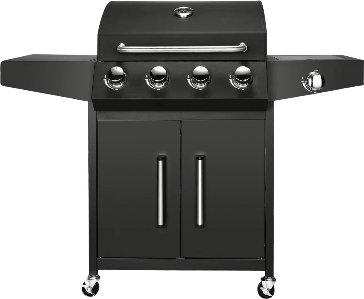 Auto Grille Zwart - Barbecue op gas, Thermostaat en Olievanger accessoires - Voor Tuin, Camping, Buiten Koken en Auto Styling