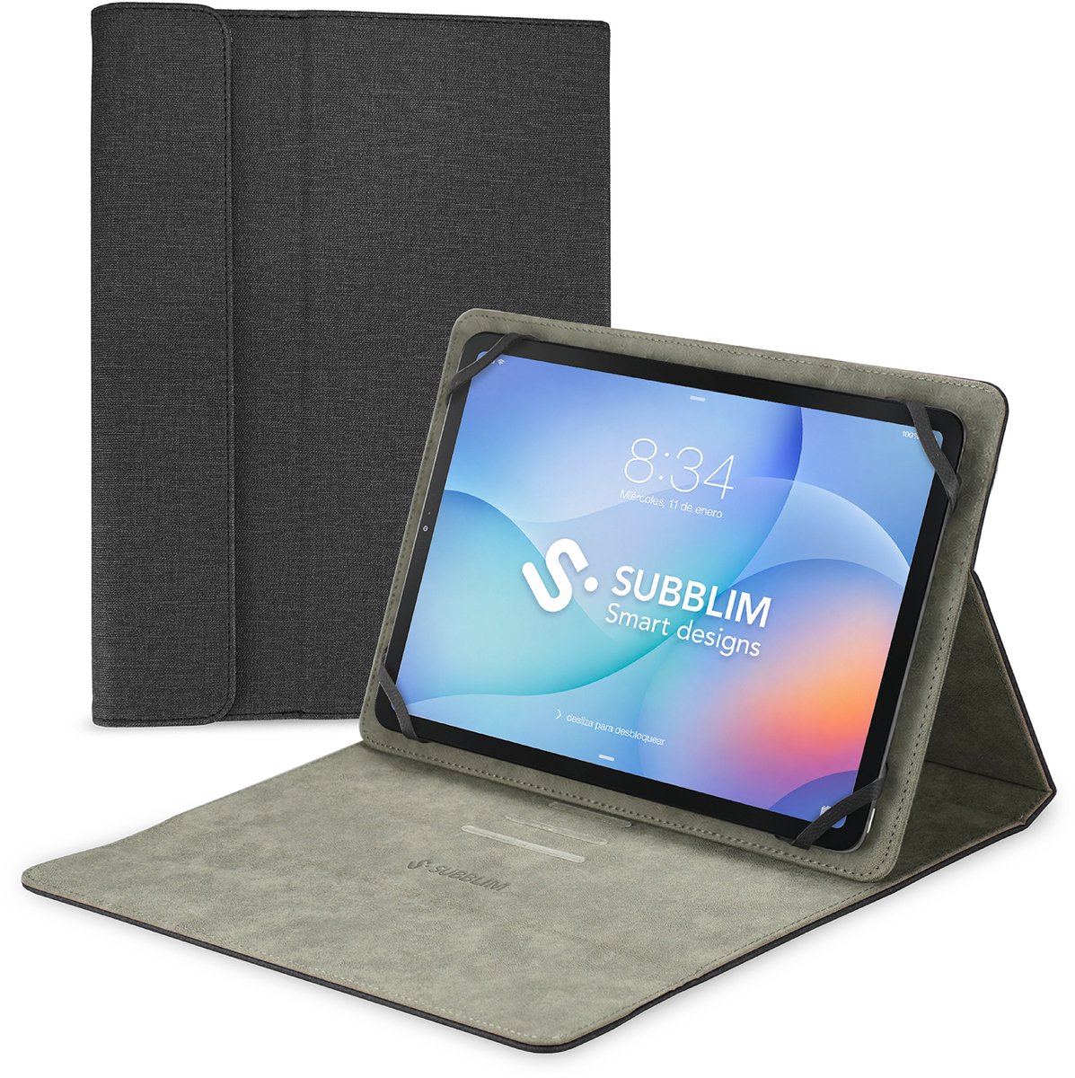 Tablet cover Subblim Funda Tablet Clever Stand Tablet Case 10,1" Black