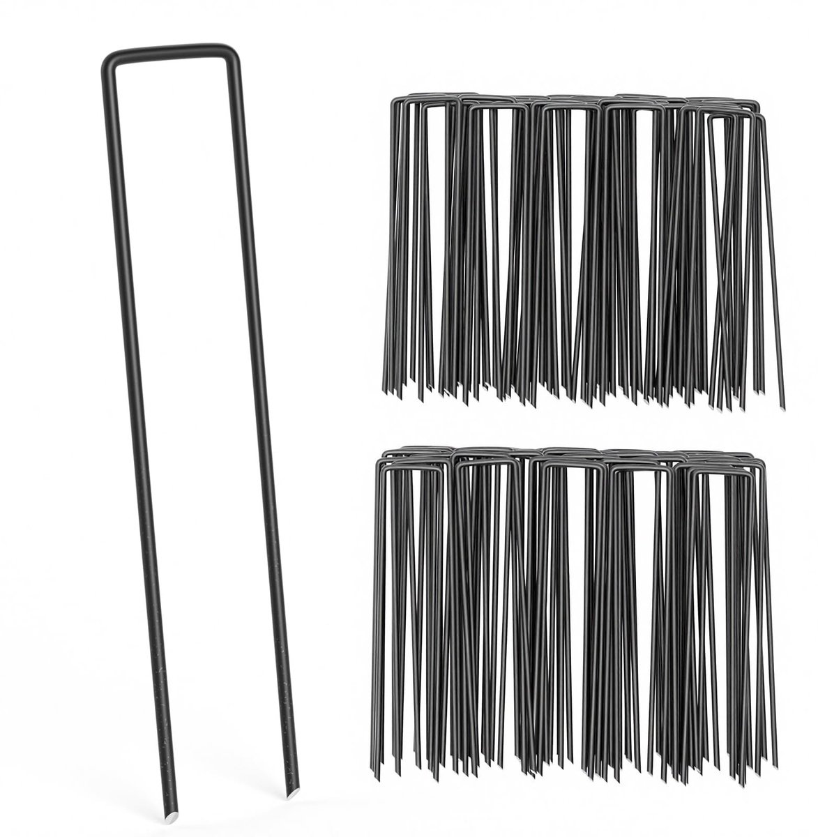 Dailygoods - 50 Stuk Kunstgras Grondankers, IJzer Tuin Stake Nagels voor Bevestiging