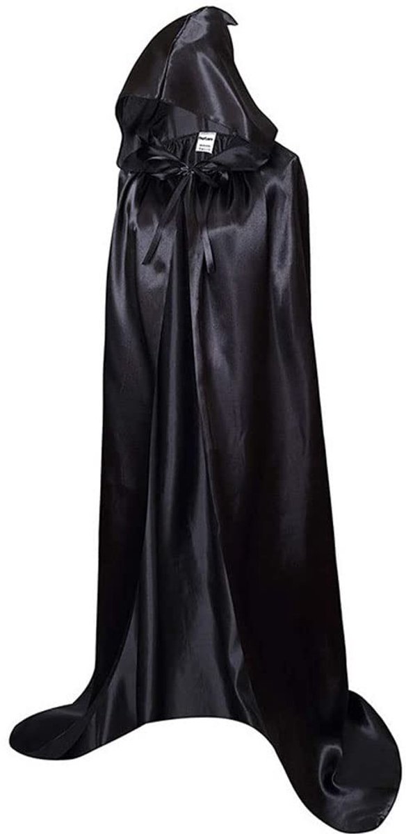 Dailygoods - Uniseks Cape met Capuchon - Lange Mantel voor Halloween en Cosplay