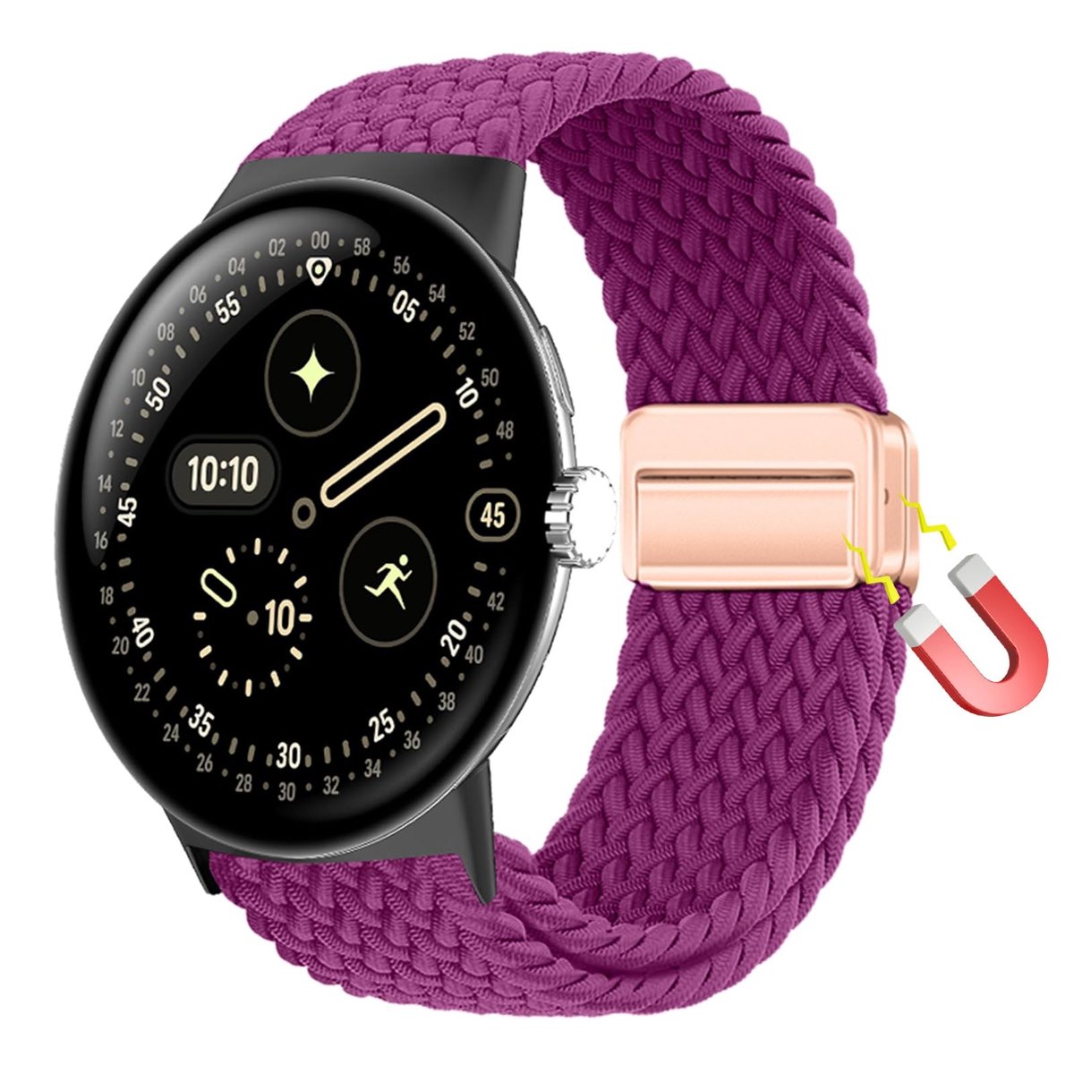 Dailygoods - Horlogeband voor Google Pixel Watch 4/3 - Verstelbare Nylon Armband