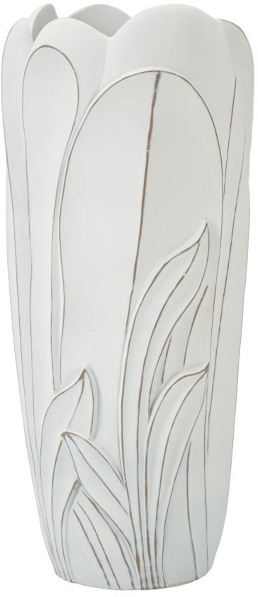 Mauro Ferretti Vaas Gardy Ø 30,5×69 cm Wit Wash