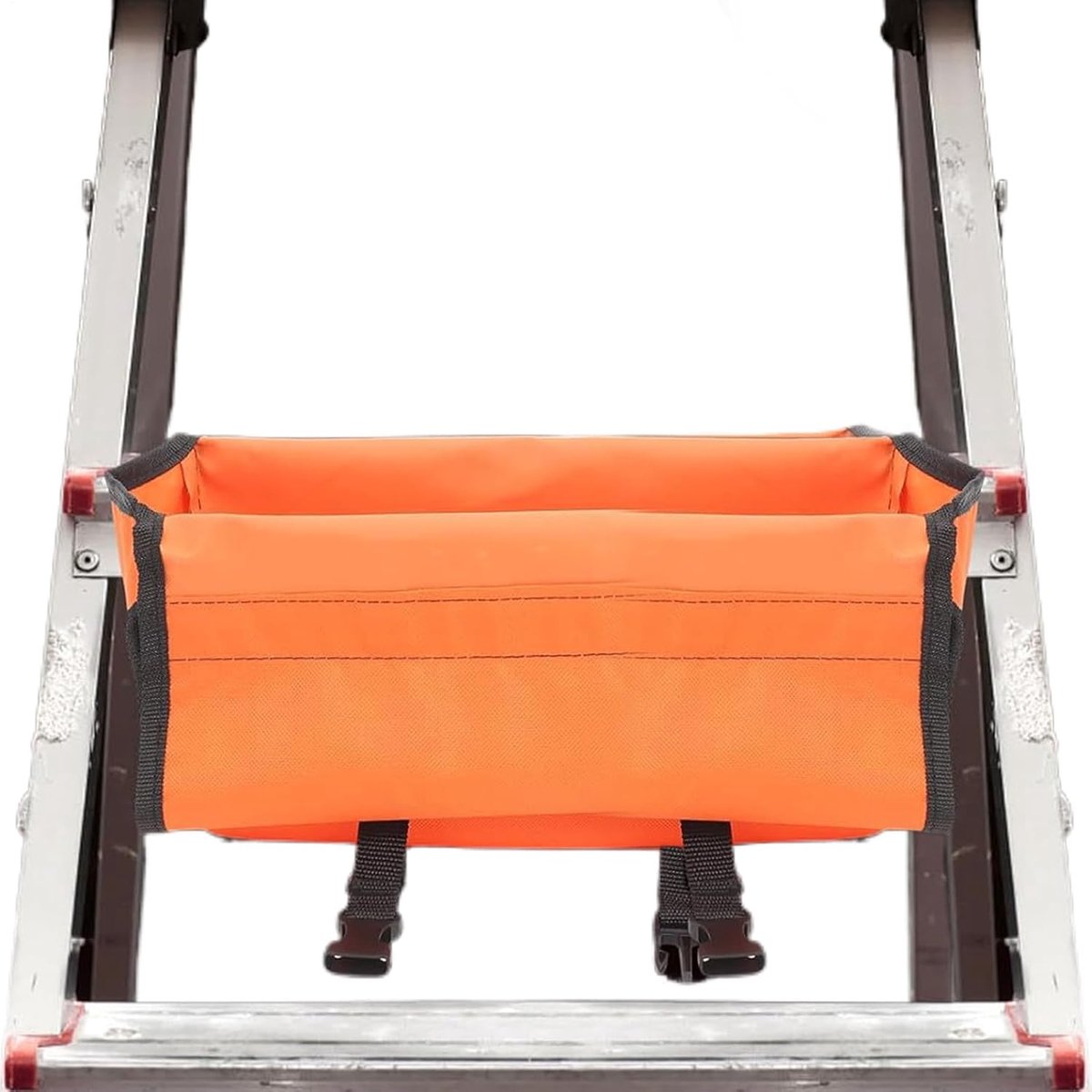 Gereedschapslade Ladder - Organisatiebak Accessoires - Gereedschap Opbergen - Handsfree Houder - 35.9L x 23.8B cm - Zwart