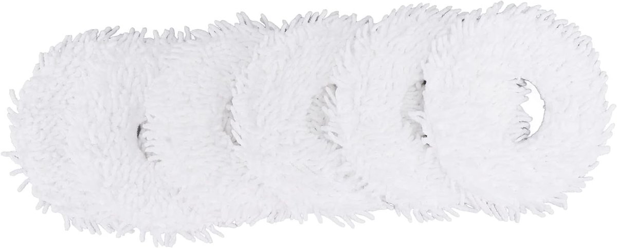 Stofzuiger Mop Doeken - Vervangingspads - Efficiënt Schoonmaken - Duurzaam ABS Materiaal - 6 Stuks - Wit