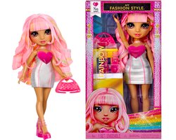 Rainbow High My Fashion Style Kia - modepop van 28 cm met zachtroze statementoutfit en stijlvolle handtas. Geweldig speelgoed of cadeau voor kinderen van 4-12 jaar