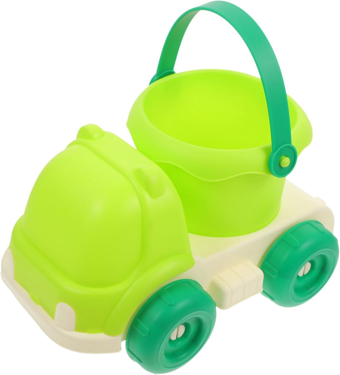 Strand Truck Speelgoed - Zandauto Zandbak - Buiten Spelen - Afneembare Emmer - 23x15x13.5CM - Groen