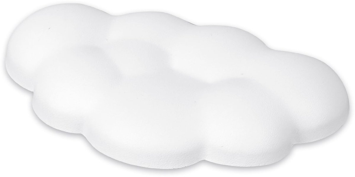 Dailygoods- Muispolssteun met antislip bodem - Ergonomisch ontwerp - Katoenschuim - Geschikt voor desktop/laptop - 15 x 9 x 2,5 cm - Lichtgewicht 90g - Polssteun