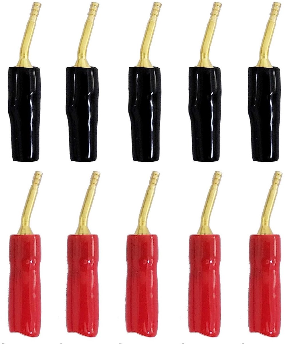 Dailygoods - Set van 10 2mm Speaker Pin Tip Connectoren met Schroef Type