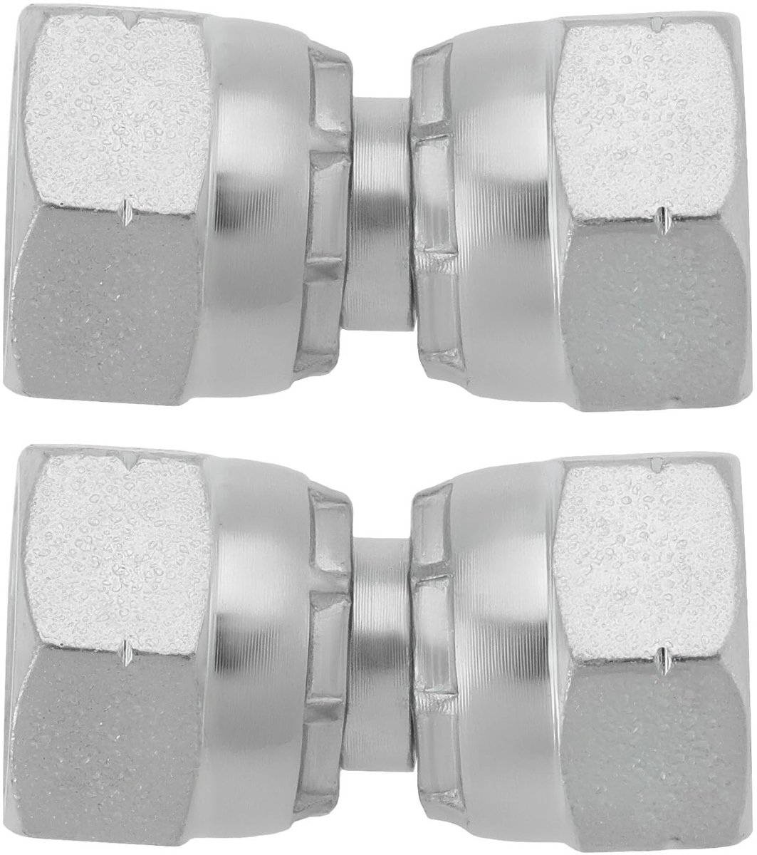 Dailygoods - Hydraulische Koppeling - Swivel Adapter - Koolstofstaal - 1/4 Inch - Vrouwelijke Connector - Geschikt voor diverse toepassingen