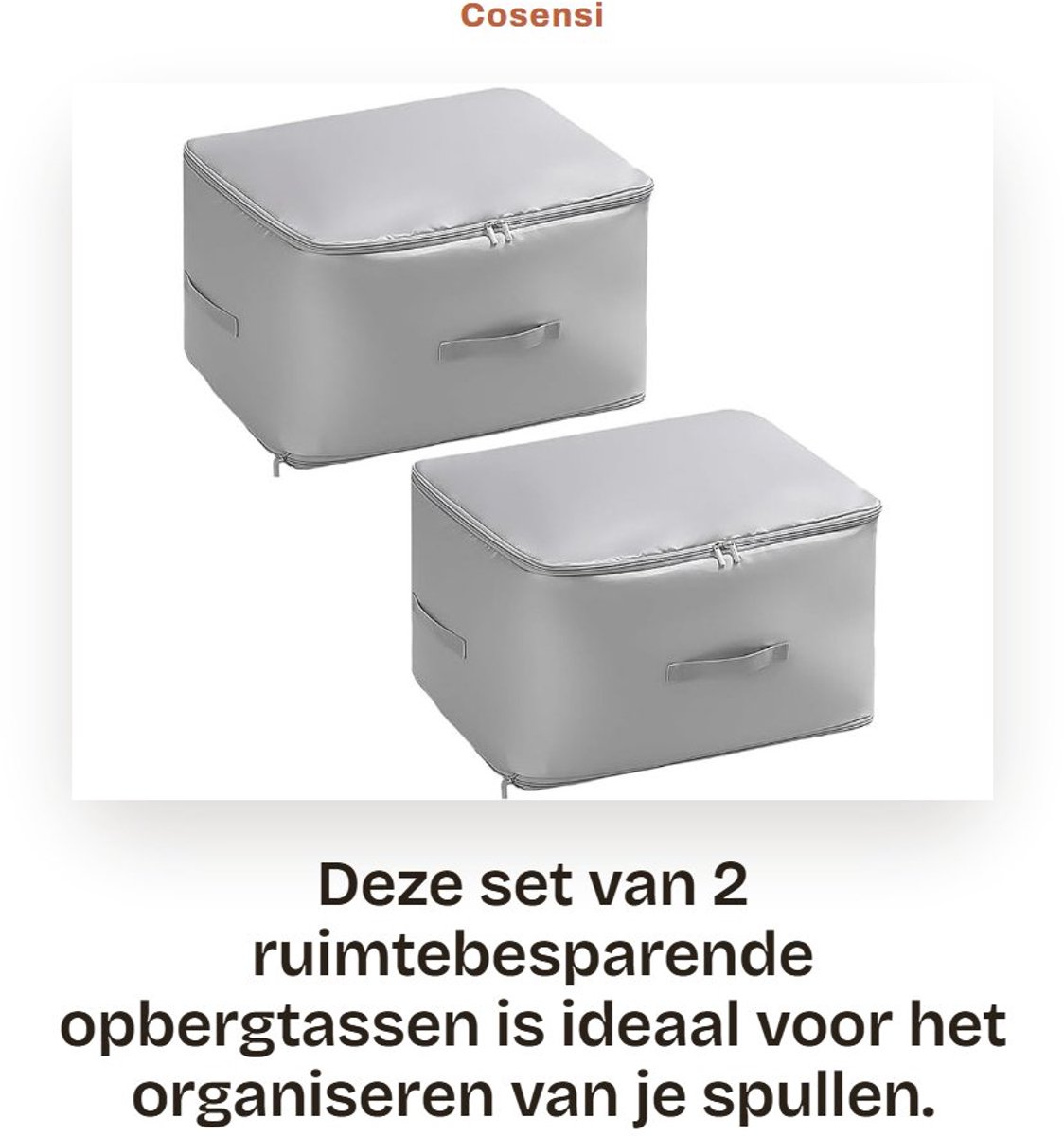 Opbergtas Ruimtebesparend Zelfcomprimerend Met Ritssluiting - Need Content in HTML 2 Opbergvakken .