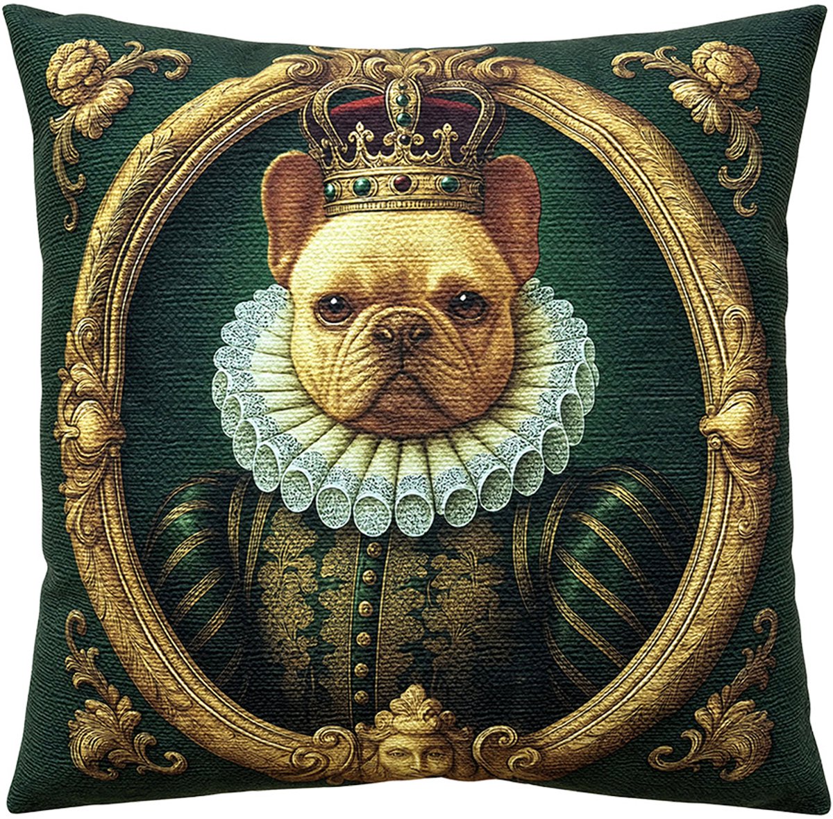 Clayre & Eef Sierkussen 45x45 cm Groen Polyester
