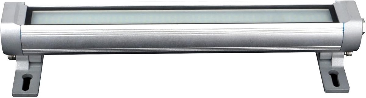 Industriële LED Lamp - Werkplaatsverlichting Machineverlichting - Precisiewerk Verlichten - Verstelbare Voet Waterdicht - 16W - Zilver