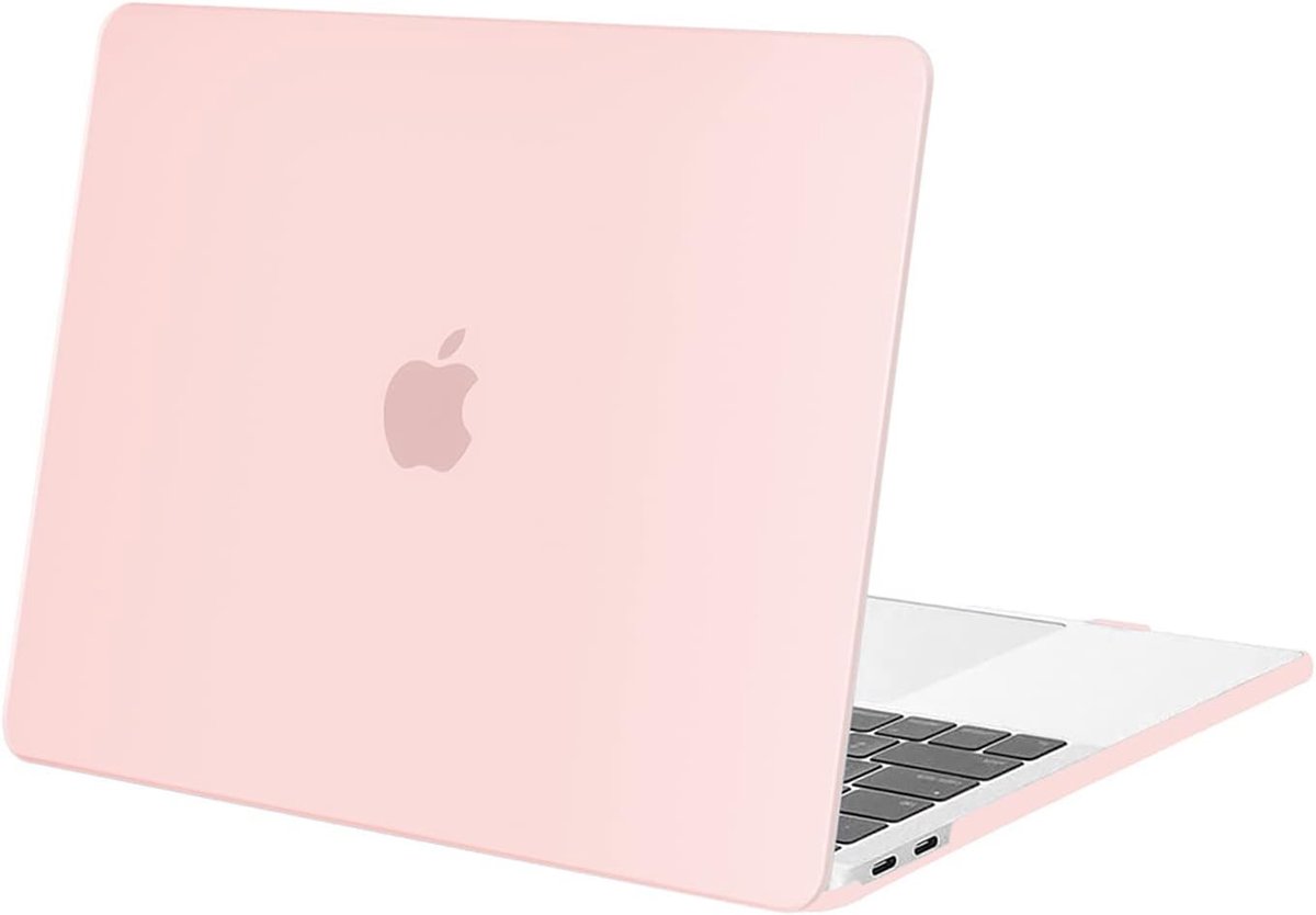 Laptop Hardcase - Beschermhoes Cover - Laptop Beschermen - Ultradun en Lichtgewicht - 12 x 8.5 inch - Krijt Roze