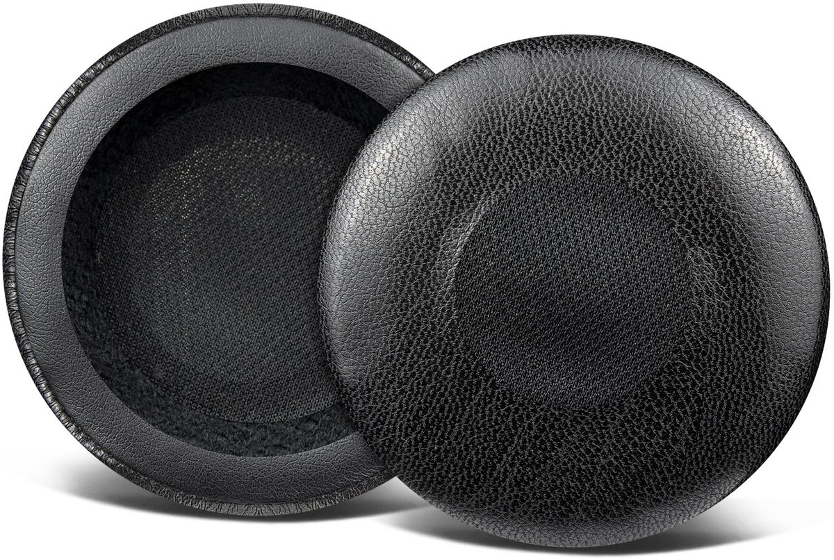 Dailygoods - SOULWIT Vervangende Oorkussens Cover voor Sony MDR-NC7 (MDRNC7) Noise Canceling On-Ear koptelefoon, kussens Ear Pads Cover met zacht eiwit leer - Zwart