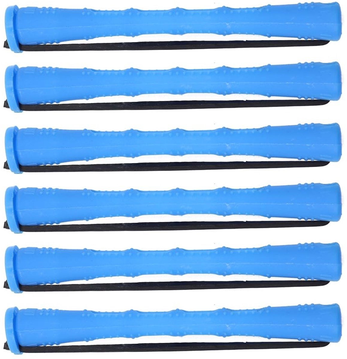 Dailygoods- Permanentstaven 60 Stuks - Kleine Krultangen - Plastic Rollers - Haarrollers voor Vrouwen/Mannen - Blauw - Natuurlijke Krullen Zonder Warmte