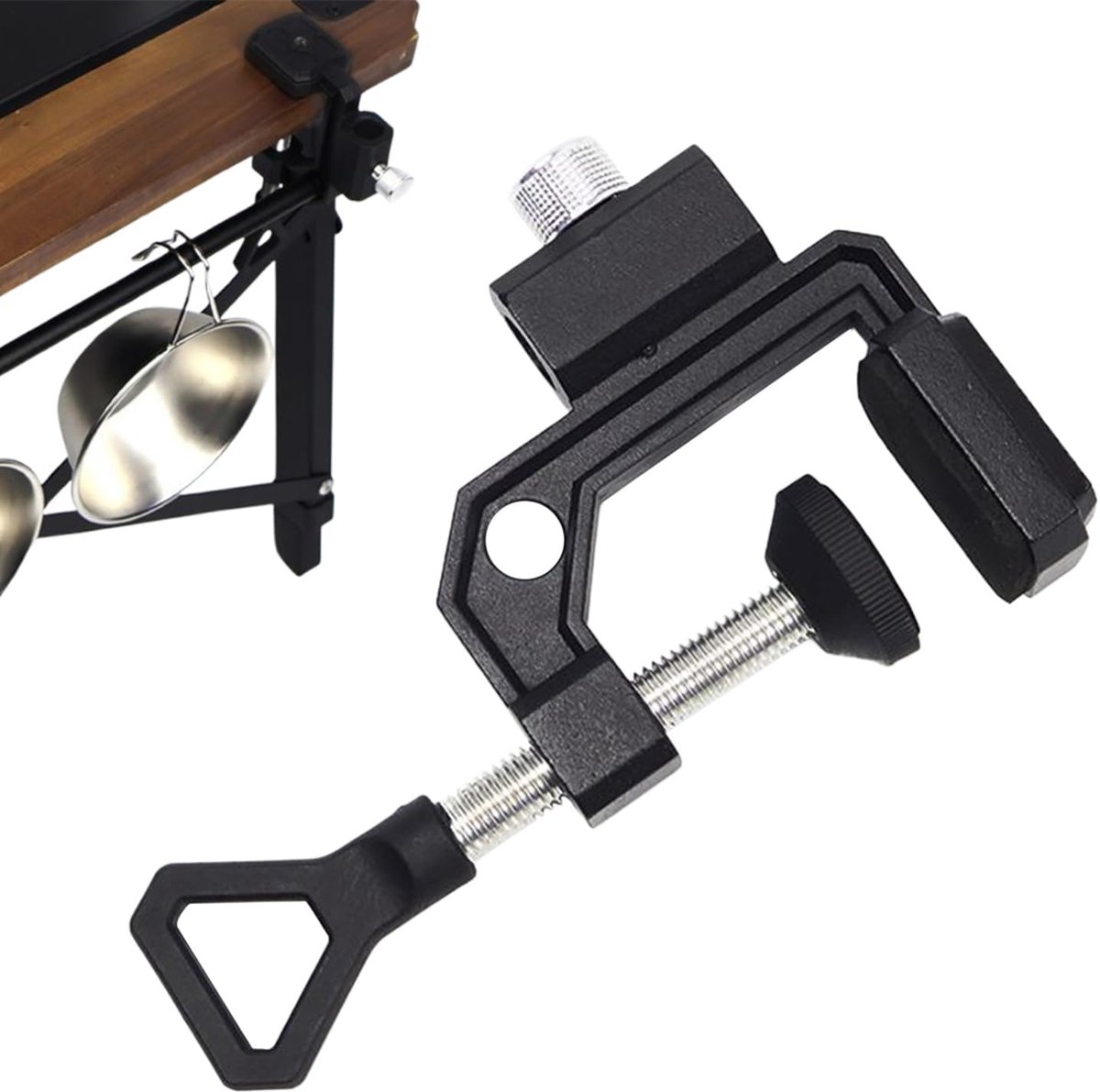 Camera Bevestigingsklem - Verstelbare Arm - Veelzijdig Gebruik - Stabiele Grip - Tot 4.1 cm - Zwart