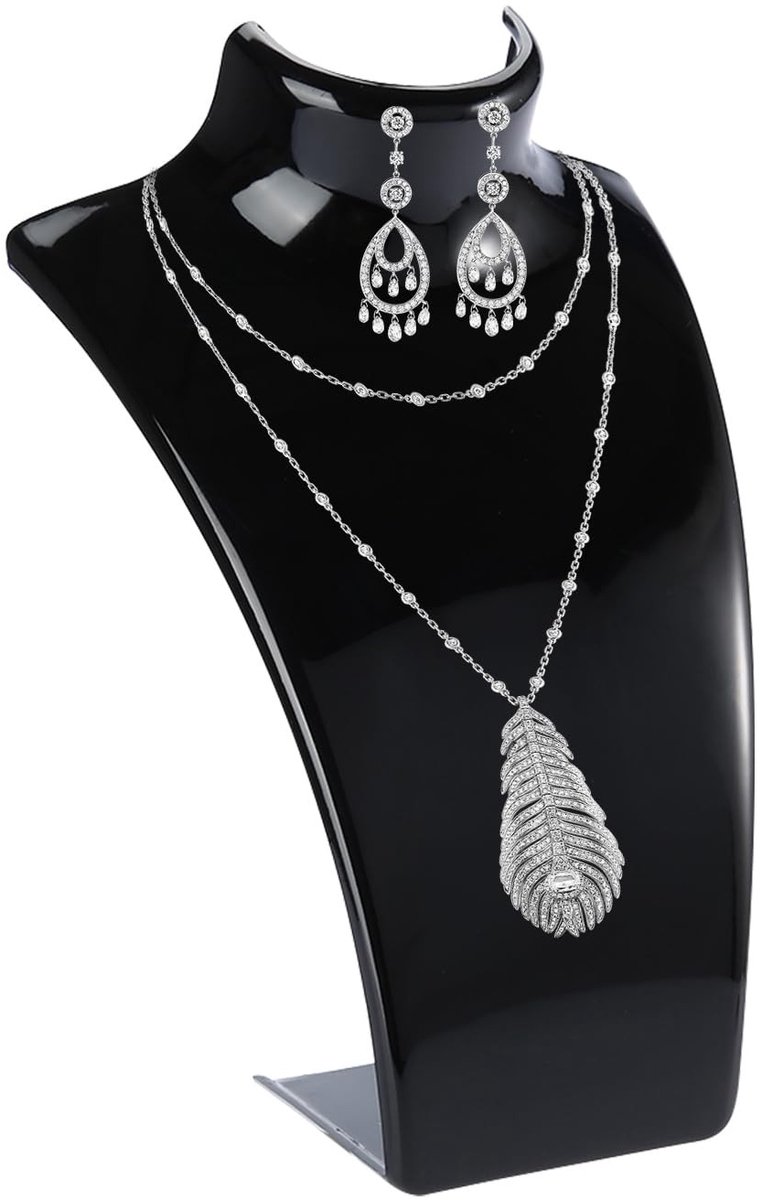 Dailygoods- Sieradenhouder Driedimensionaal Design - Sieradenrek - Ketting Buste - Organisator - Elegant Display - Duurzaam Materiaal - Sieradenstandaard