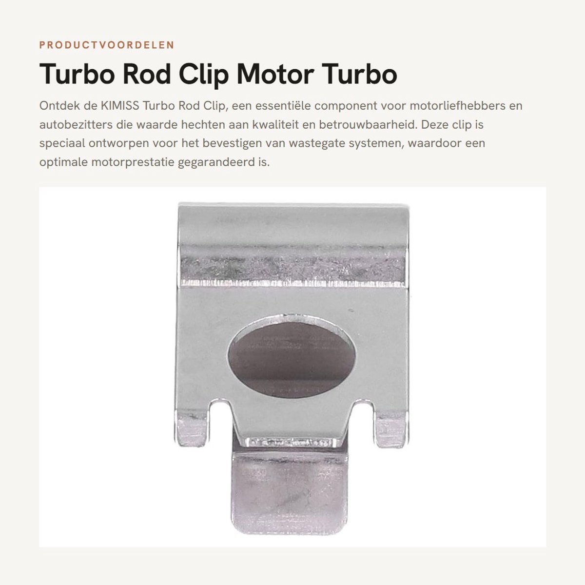 Dailygoods- Turbo Clip - Motor Bevestiging - Wastegate Reparatie - Trillingsdemping - Schokbestendig - Langdurig Gebruik
