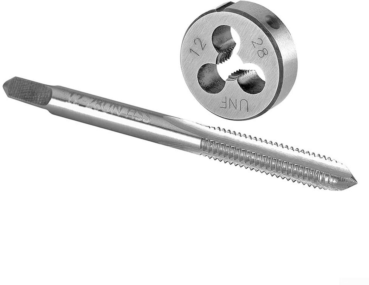 Dailygoods- Tap 12-28 UNF - Rechterhand Gereedschap - Snijfunctie - Hoogwaardig Materiaal - Duurzaam - Geschikt voor Metalen - Schroefdraad
