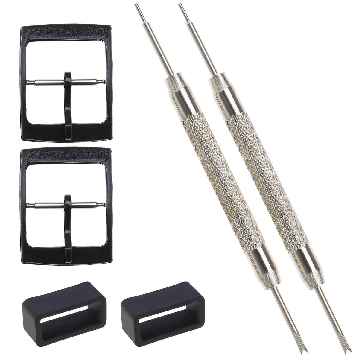 Dailygoods- Horlogeband 16mm - Horlogebandgesp - Horlogebandlus - Vervangende Onderdelen - Duurzaam - Inclusief Gereedschap - Horlogeaccessoires