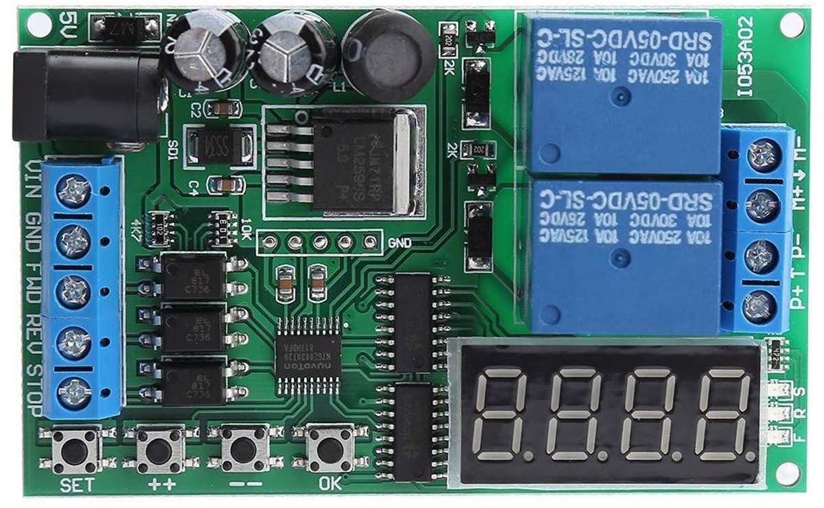 Dailygoods - Motor Vooruit/Achteruit Controller met Timing en Vertraging
