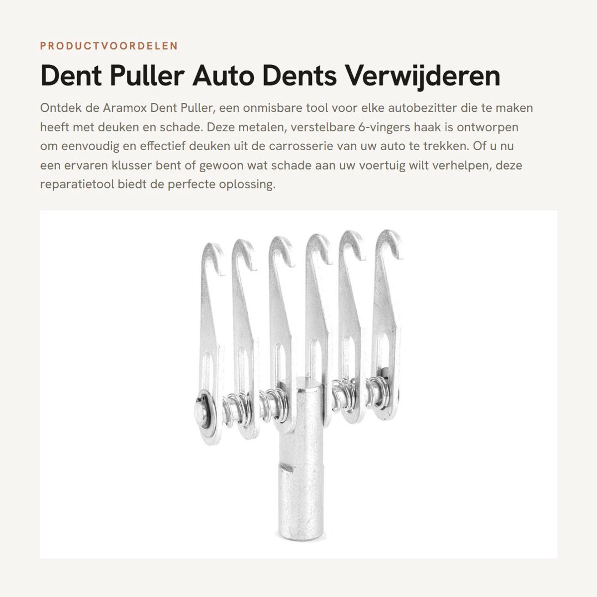 Dailygoods- Uitdeukstation Verstelbaar 6 Vingers - Deukentrekker Auto