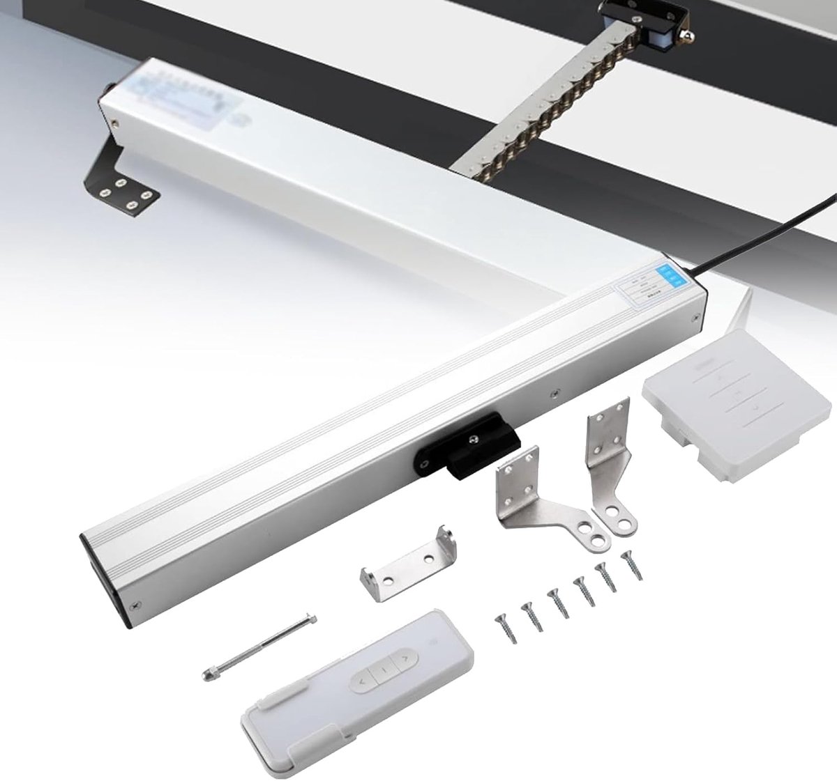 Elektrische Raamopener - Automatische Ketting - Ramen Openen - Stille Werking - 400 mm - Zilver