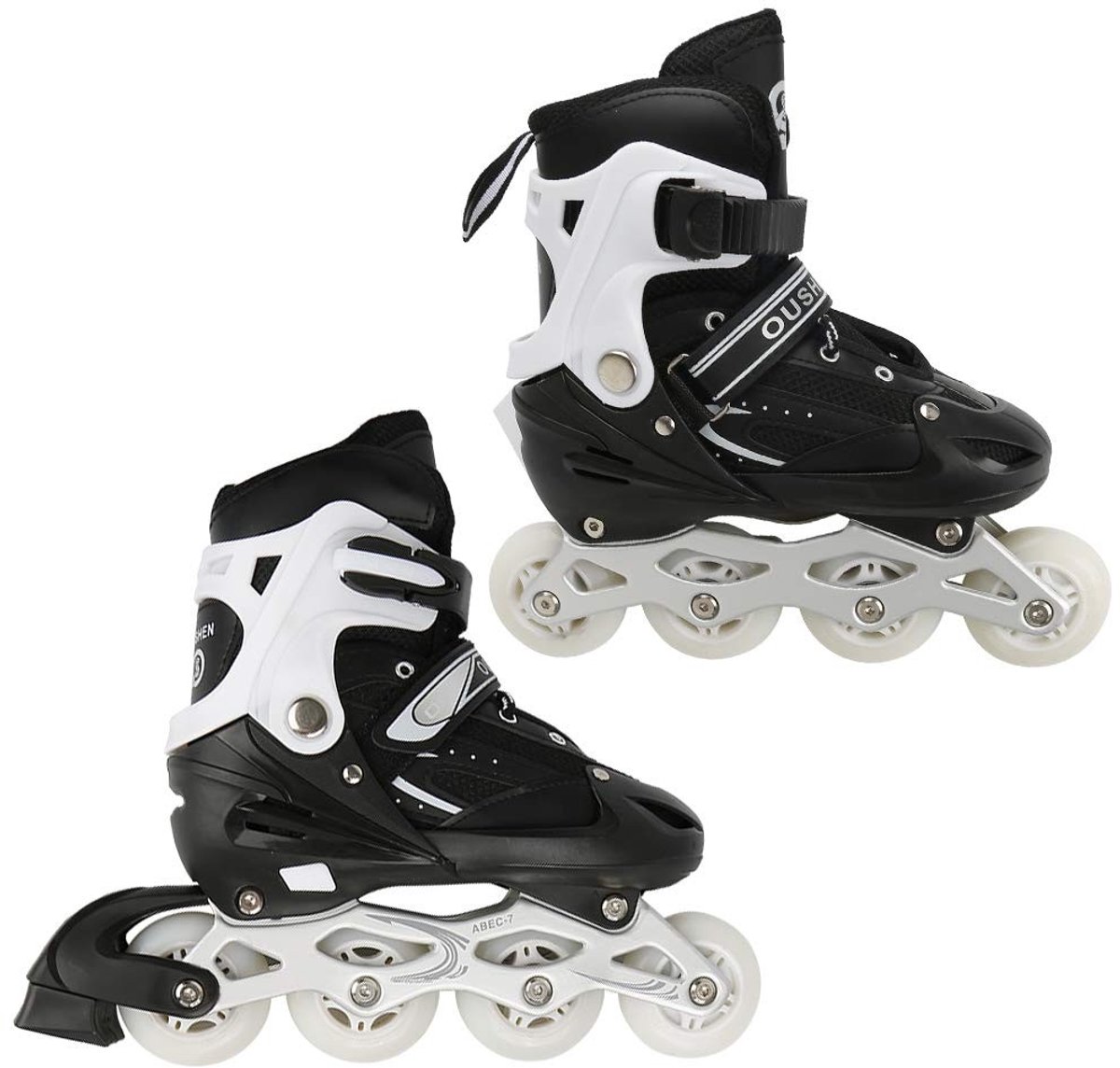 Dailygoods - Verstelbare Kinderskeelers - Inline Skates voor Kinderen in Roze
