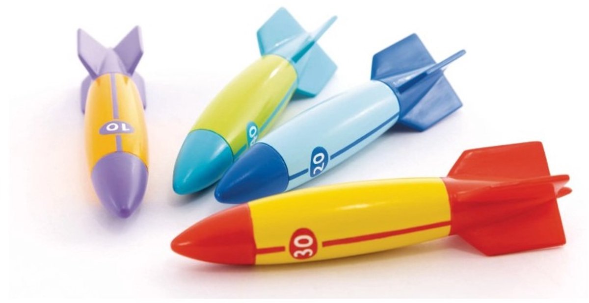 Intex Onderwater Torpedo's - duikspeelgoed - zwembad speelgoed - duikringen - speelgoed zwembad – foto 5