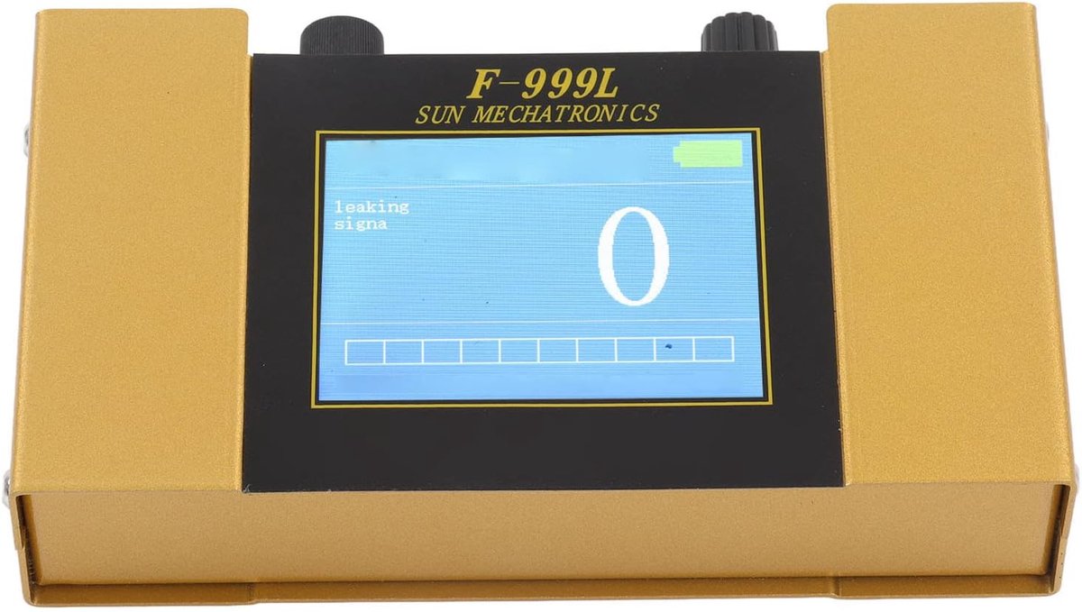 Waterlekdetector - Lekzoeker - Pijpleiding Controleren - Instelbare Frequentie - 30 Uur Werktijd - Zwart