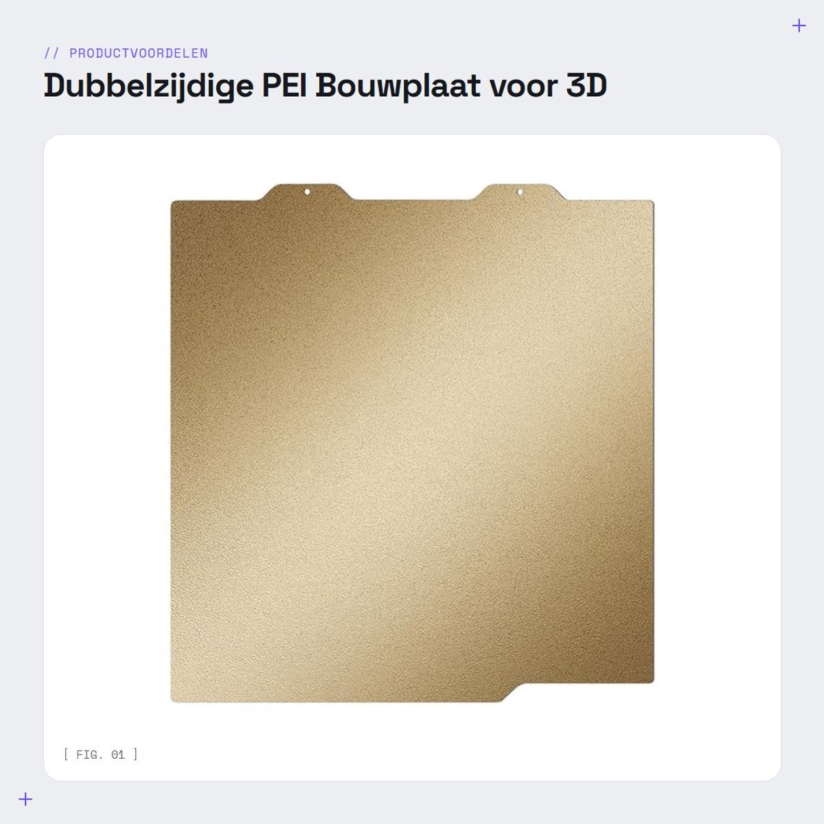 Dailygoods- Bouwplaat PEI-coating - Dubbelzijdige Bouwplaat - 184x184mm - Flexibel Printbed - Schokbestendig - Superieure Hechting