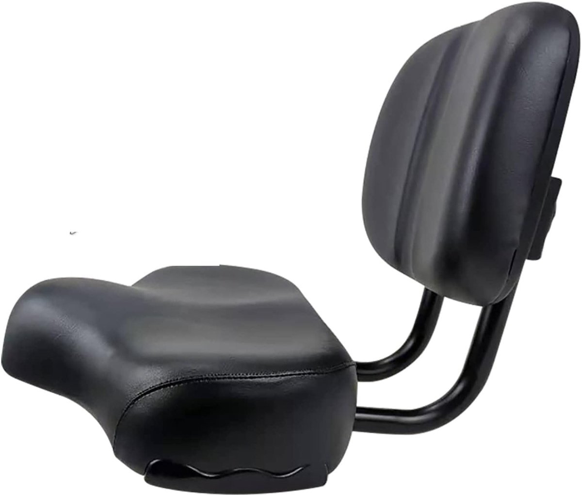 Fietsstoel Rugleuning - Extra Comfort Zadel - Comfortabel Fietsen - Universele Pasvorm - Verstelbare Hoogte - Zwart