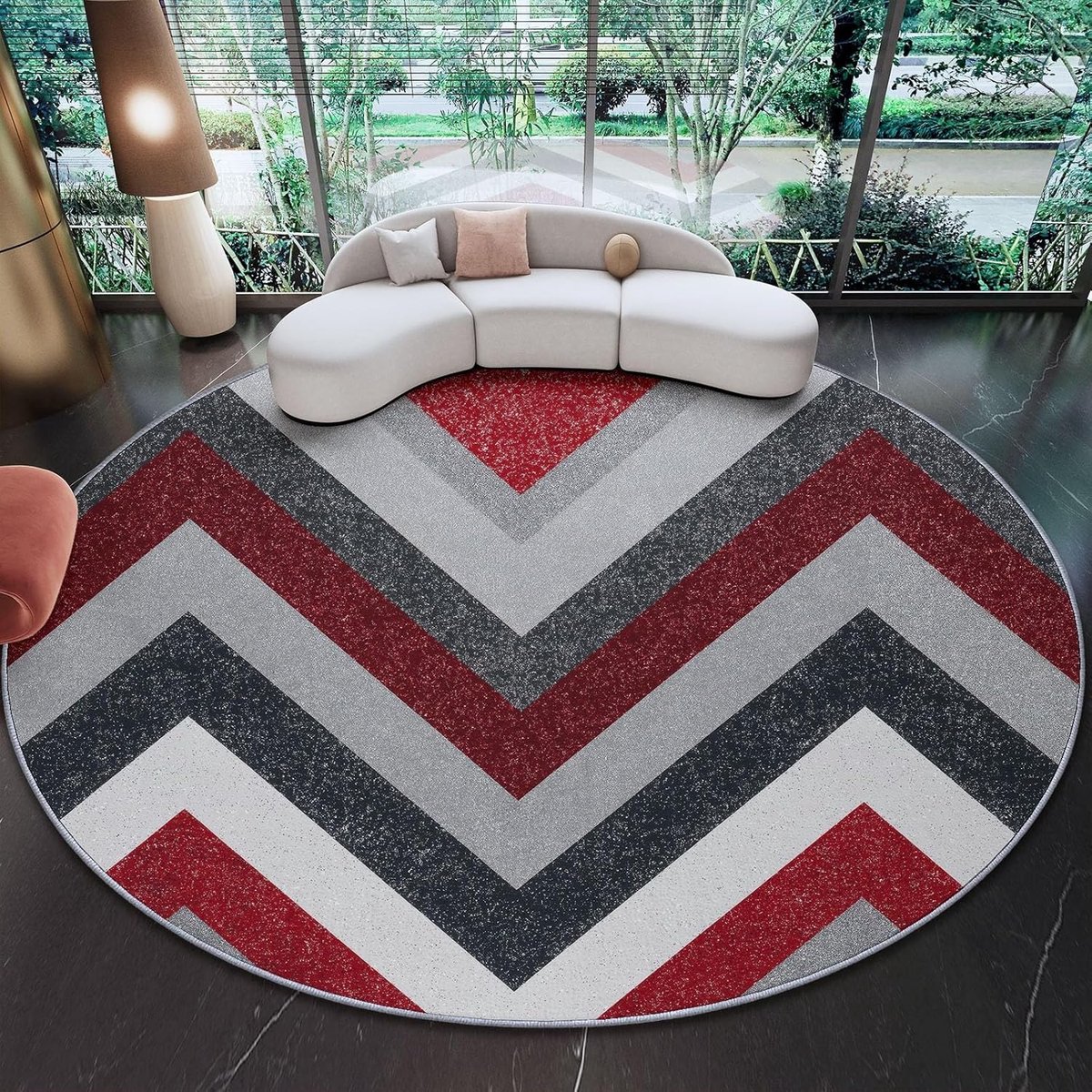 Ronde Vloerkleed - Zachte Vloerbedekking - Woonkamer Decoratie - Antislip Onderkant - 180