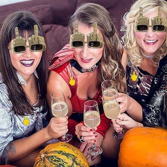Zonnebril Grappig Middelvinger Ontwerp - Zonnebril Heren - Zonnebril Dames - Zonnebril Kind - Festival Bril - Comfortabele Pasvorm - Grappige Zonnebril — afbeelding 5