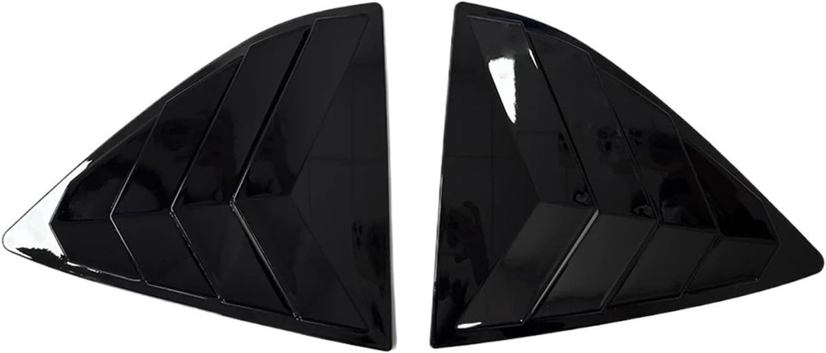 Raam Spoiler - Driehoekige Ventieluik - Auto Exterieur - Zonder Boren - 1x1x1 cm - Glans Z