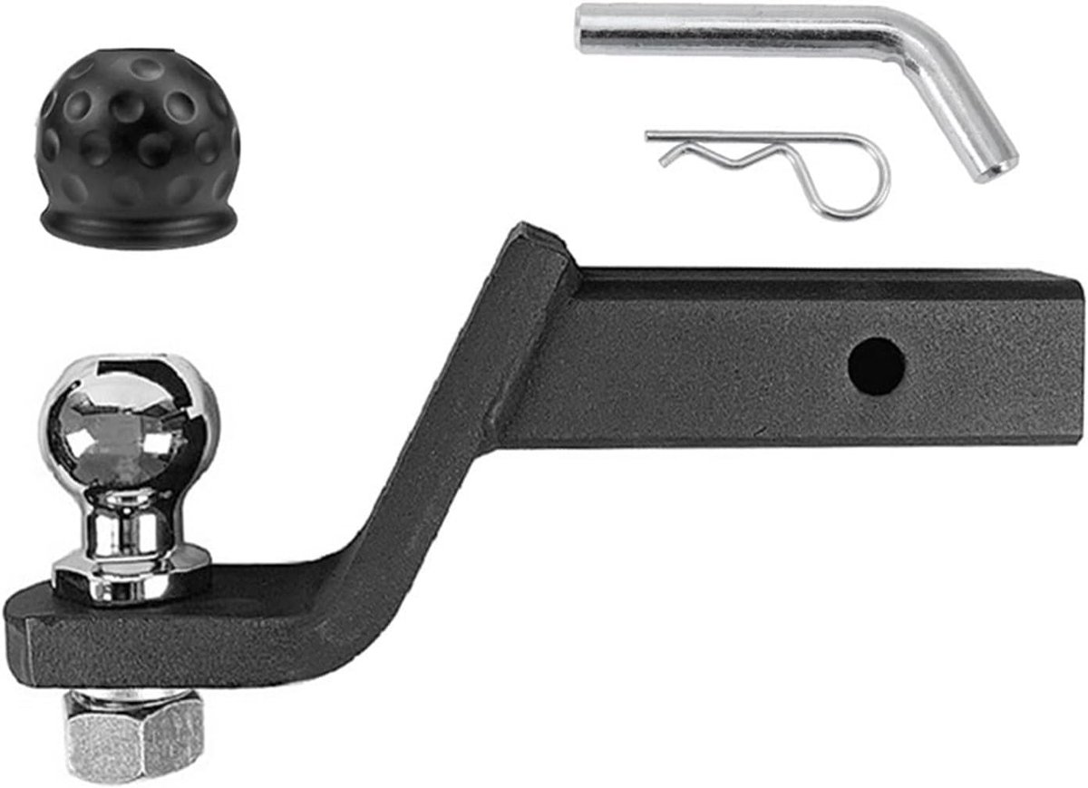 Kogelkoppeling - Trekhanger Adapter - Aanhanger Koppelen - Robuuste Constructie - 50 mm - Zilverkleurig