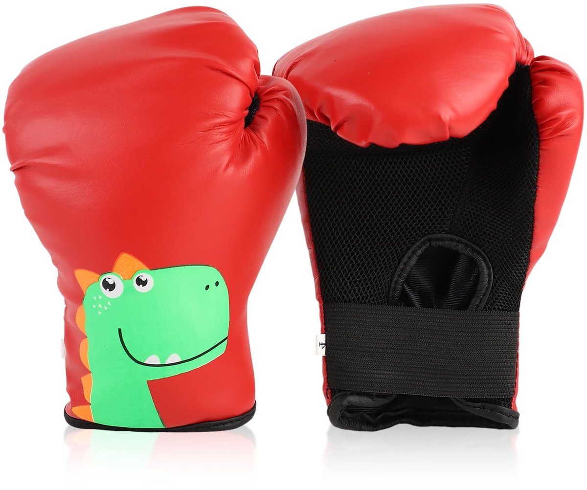 Dailygoods - Kickboksen, bokshandschoenen, bokshandschoenen voor kinderen, primaire trainingshandschoenen, geschikt voor kinderen van 3 tot 10 jaar